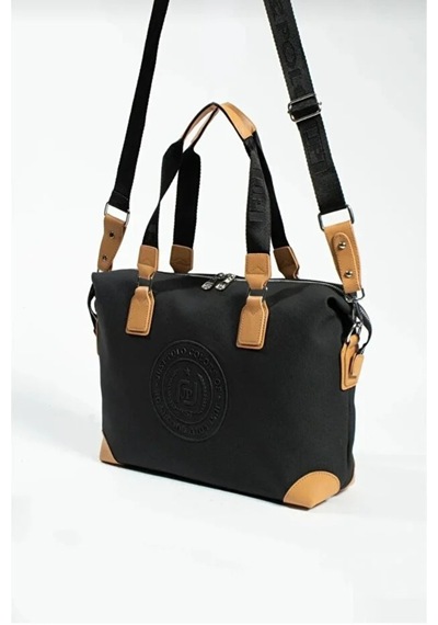 Just Polo Kadın Yeni Sezon Büyük Boy Lüks El Ve Omuz Çantası Shoulder Bag Ebat: 33 X 40 Cm Siyah - Taba 53141471