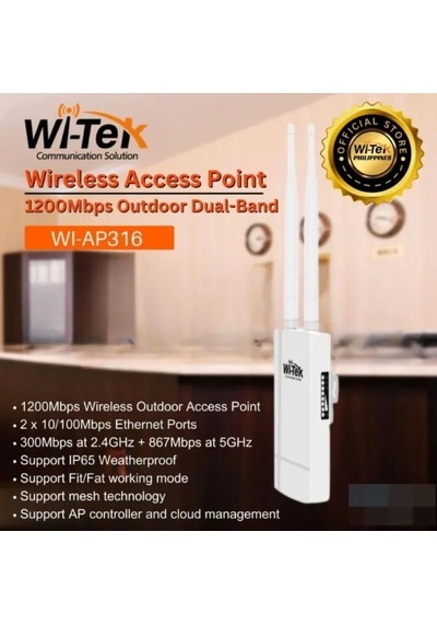 Wı-ap317 2.4g&5.8g 1200m Outdoor Wireless Access Point