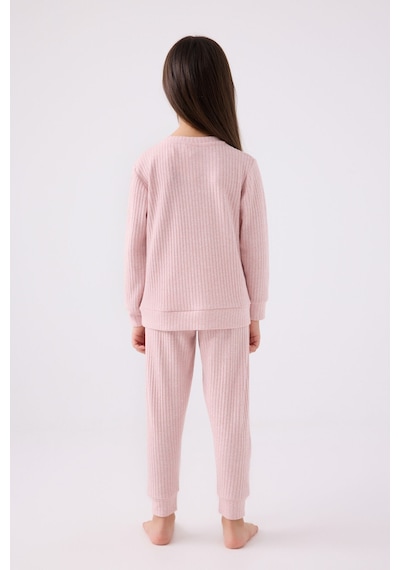 Rolypoly Kız Çocuk Pembe Pijama Takımı Rp3464-c-v1 Pembe