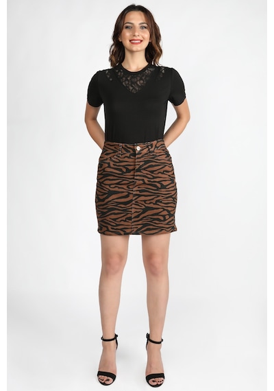 Balins Kadın Gabardin Etek Zebra