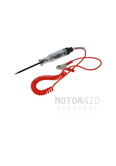 12v 24v + - Oto Elektrik Kontrol Kalemi Voltmetreli Test Cihazı Spiral Kablolu Oto Test Kalemi