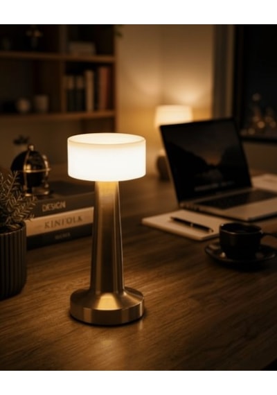 Altın Rengi Masa Ve Gece Lambası Dokunmatik Şarjlı Masa Lambası Çok Renkli 70772440