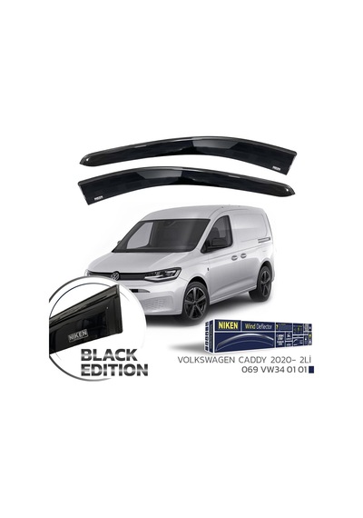 Vw Caddy Cam Rüzgarlığı Siyah Kromlu 2020+ Sonrası Blackedition