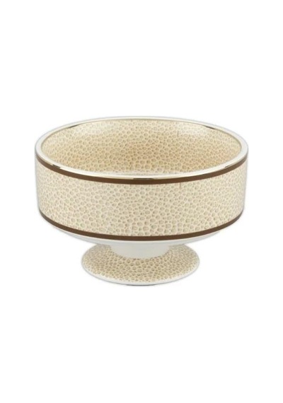 Mikasa Moor Micasa Desenli Ekru Ayaklı Kurabiyelik 13x8cm P123.813231 Krem