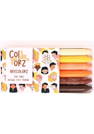 Colorz 6'lı Ten Renkleri Doğal Balmumu Sert Kalem Pastel Boya Seti