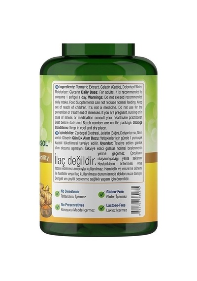 Nature's Supreme Curcumin 60 Yumuşak Kapsül