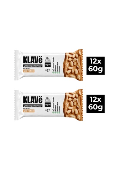 Yüksek Protein Bar Yer Fıstıklı - 60g X 24 Adet - 15g Protein, Vegan Ve Glutensiz - 926322662 Yüksek Protein Bar Yer Fıstıklı - 60g X 24 Adet - 15g Protein, Vegan Ve Glutensiz - 926322662