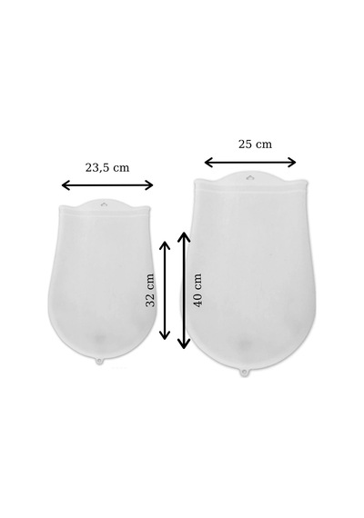 Ergonomik Şeffaf Silikon Hamur Yoğurma Torbası Seti 2 Adet Çok renkli