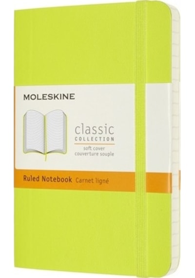 Moleskine Yumuşak Kapak Defter Limon Yeşili Çizgili - 9 x 14 CM