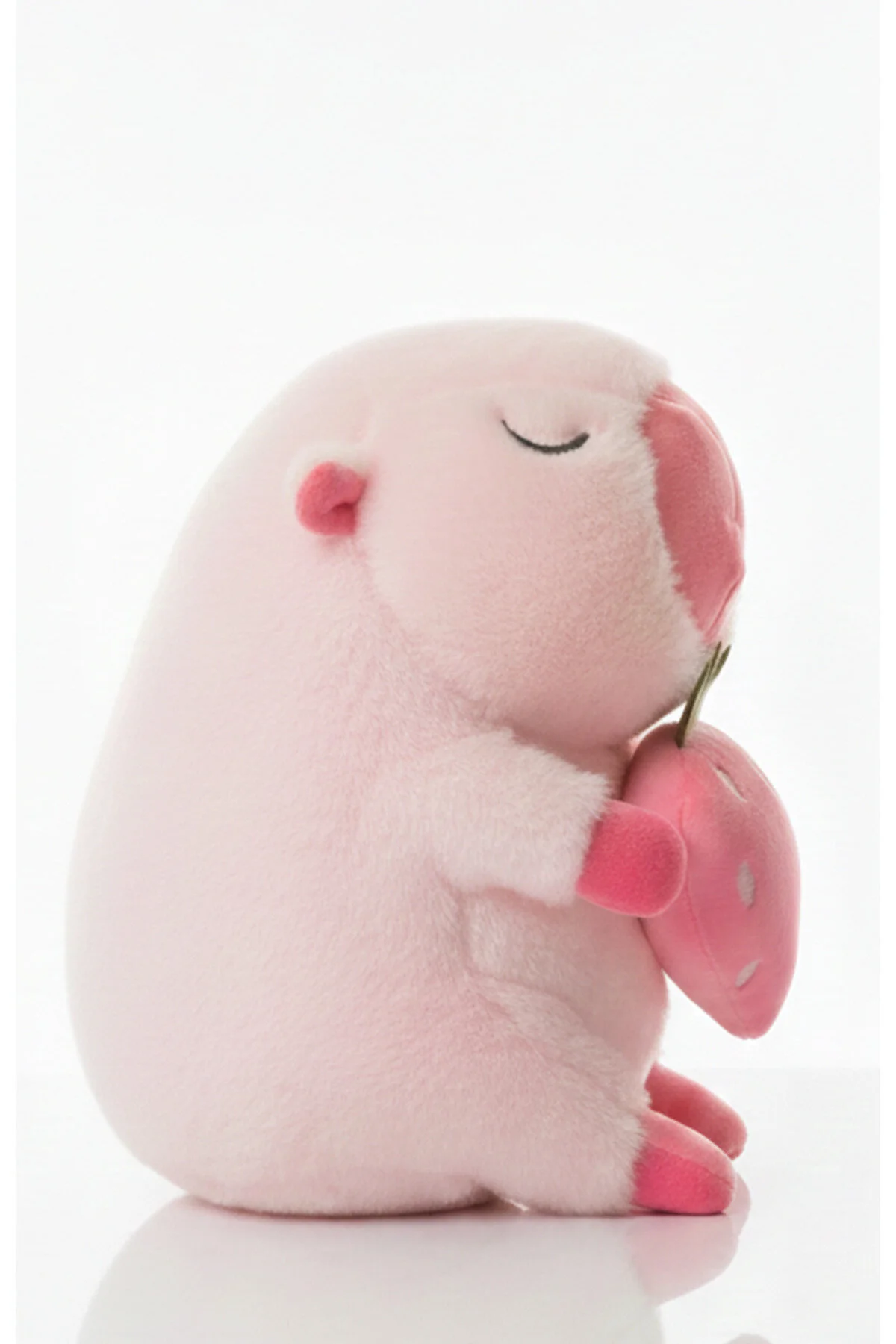 Capybara Çilekli Seri 35 Cm - Koleksiyon & Yumuşacık Açık Pembe