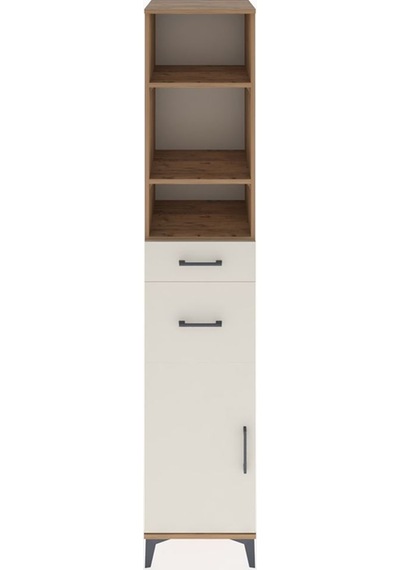 Hyperion Dolap 4 Raflı 2 Çekmeceli Tek Kapaklı 44x44x221 Çam-aytaşı Atlas Çam