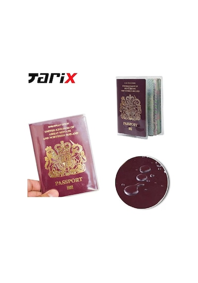 Tarix Şeffaf Pvc Pasaport Kılıfı,pasaport Koruyucu,pasaport Kabı 4 Adet Şeffaf