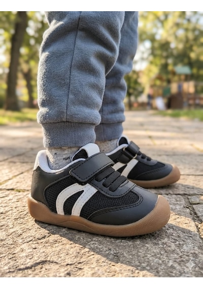 Mcdark Çocuk Unisex İlk Adım Sneaker Ayakkabı-siyah