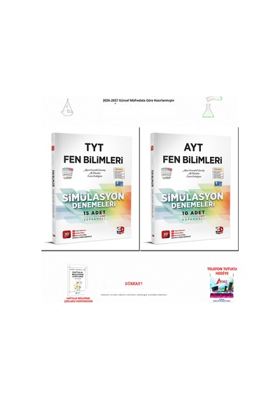 3d Tyt Ayt Fen Bilimleri Simülasyon Deneme 2 Ki 2 Kitap Seti