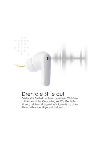 Echobuds Anc, Aktif Gürültü Önleyici Kulaklıklar, Gerçek Kablosuz Bluetooth Kulaklıklar, Enc Mikrofonlu Tws Kulak