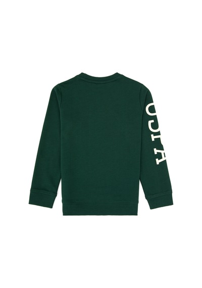 U.S. Polo Assn. Erkek Çocuk Koyu Yeşil Basic Bisiklet Yaka Sweatshirt 50313831-VR079 U.S. Polo Assn. Erkek Çocuk Koyu Yeşil Basic Bisiklet Yaka Sweatshirt 50313831-VR079