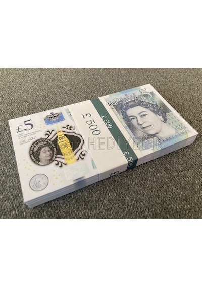 300 ADET 5 STERLİN BANKNOT POUND PARA GEÇERSİZ