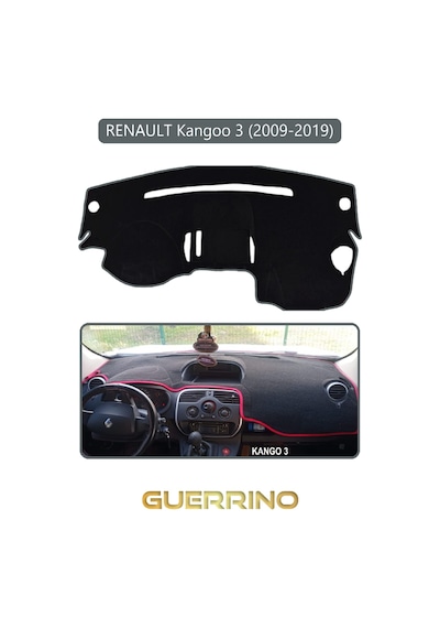 Renault Kangoo 3 2007 Now Torpido Koruma Halısı Gri Kenar