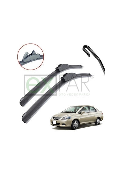 Honda City Ön Cam Silecek Süpürgesi Takımı 2004 - 2007 City Ön Silecek Sağ Sol