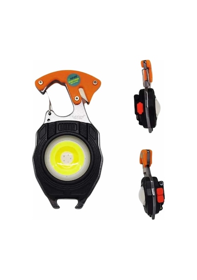 7 Modlu Mini Led Lamba Anahtarlık Usb Şarjlı Kamp İçin Taşınabilir Çok Renkli