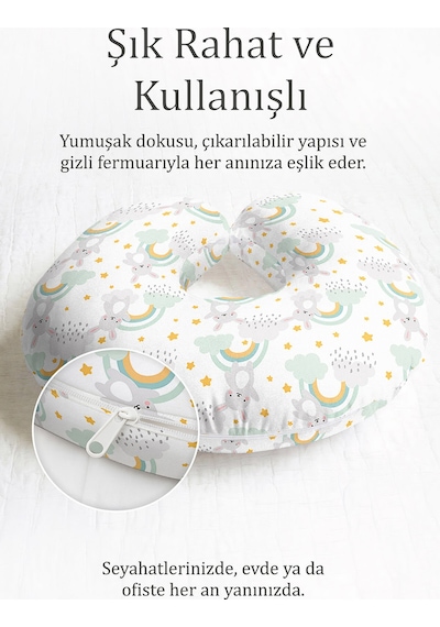 Sevimli Tavşan Gökkuşağı Desenli Pamuklu Boyun Yastığı - Hayal Gücü Bulut Sarı Yeşil Seyahat Yastığı Tozlu Fırtına Turuncu Sevimli Tavşan Gökkuşağı Desenli Pamuklu Boyun Yastığı - Hayal Gücü Bulut Sarı Yeşil Seyahat Yastığı Tozlu Fırtına Turuncu