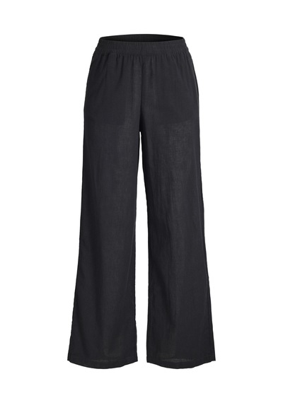 Jack & Jones Kadin Keten Pantolon - Poppy - 12253952 Siyah