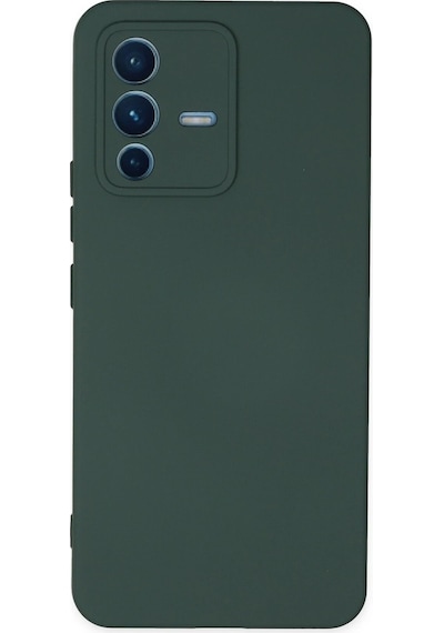 Cosmotex Newface Vivo V23 5g Kılıf Nano İçi Kadife Silikon - Koyu Yeşil