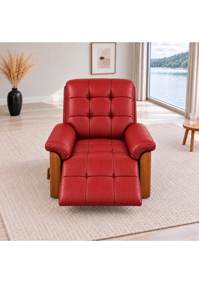 Smarto Relax Ceviz Ahşap Yan Panelli Gerçek Deri Manuel Mekanizmalı Yatar Ayak Uzatmalı Ergonomik Tv Koltuğu Baba Koltuğu Kırmızı Smarto Relax Ceviz Ahşap Yan Panelli Gerçek Deri Manuel Mekanizmalı Yatar Ayak Uzatmalı Ergonomik Tv Koltuğu Baba Koltuğu Kırmızı