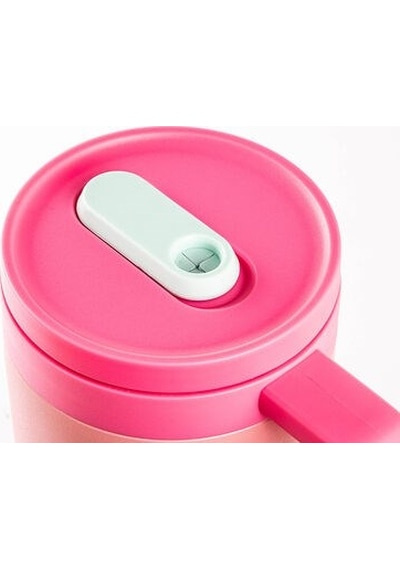 Tantitoni Pipetli Paslanmaz Çelik Termos Bardak 1.2lt Pembe Pembe