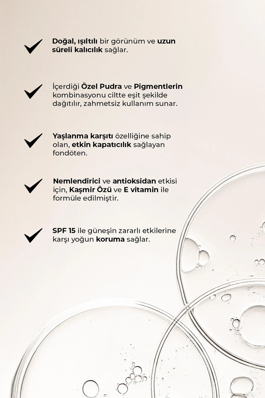 Alix Avien Vitamin İçeren Nemlendirici SPF15+ Fondöten  Foundation 506 Light Honey