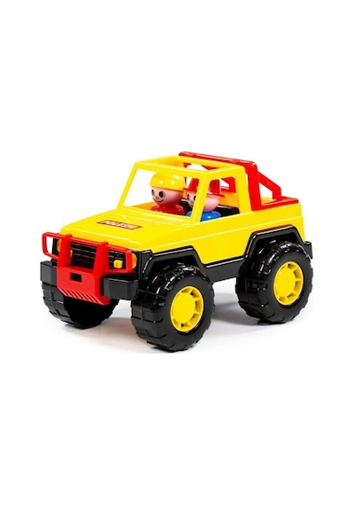 Safari Jeep Aracım 22 Cm 2 İnsan Figürlü Eğlenceli Ve Dayanıklı Çocuk Arazi Aracı Sarı