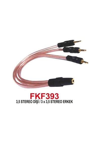 1 Stereo Dişi 3 Stereo Erkek 5+1Ses Sistemi Kablosu