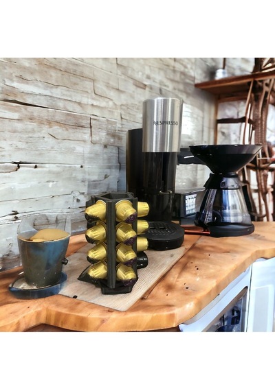 Nespresso Ve Starbuck Uyumlu Kapsül Kahve Tutucu - Hareketli Dönebilen Kapsül Kahve Standı