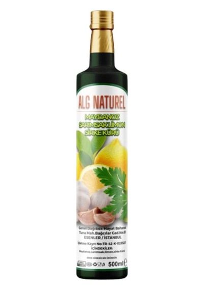 Alg Natural Maydanoz Sarımsaklı Limon Sirke Kürü 500 ML