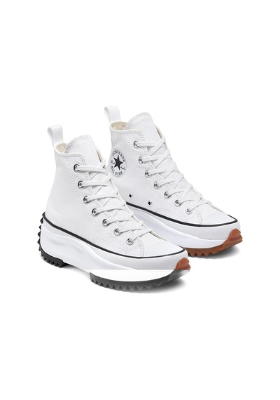 Converse Run Star Hike Canvas Platform Erkek Beyaz Sneaker Ayakkabı 166799c Beyaz