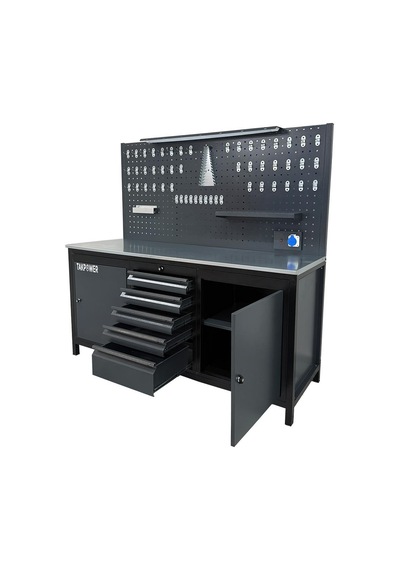 Takpower Ttr4411 2 Metre Takım Tezgahı 5 Çekmeceli 2 Dolaplı