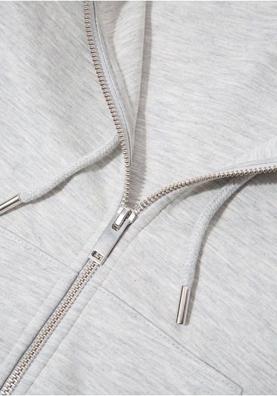 Mavi - Kapüşonlu Gri İnterlok Sweatshirt 1s10424-88467 Gri