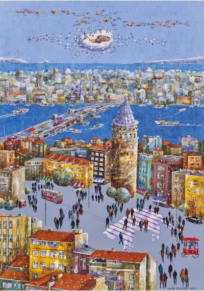 Ks Games 500 Parça Galata Kulesi Puzzle - Gafur Uzuner