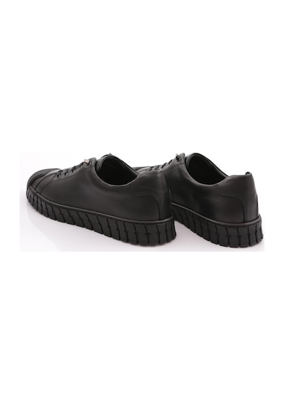 Dgn 9870 Erkek Kapali Bağcikli Sneaker Ayakkabi 9870-2505-R1534 Siyah