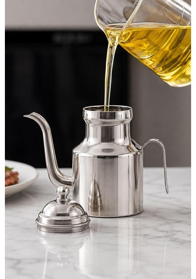 Komple 304 Çelik Silver 310 Ml Yağdanlık Sosluk Ve Sirkelik Cin596by Diğer