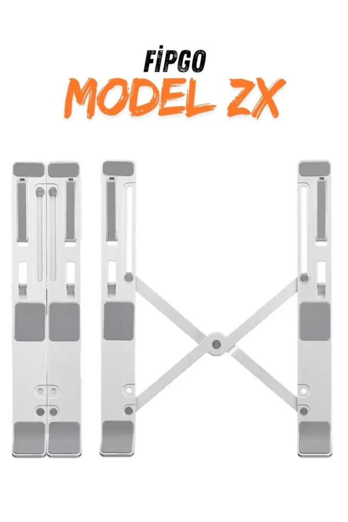 Model Zx Alüminyum, Ayarlı Laptop Apple Uyumlu MacBook -hp-dell Tüm Markalara Laptop Standı