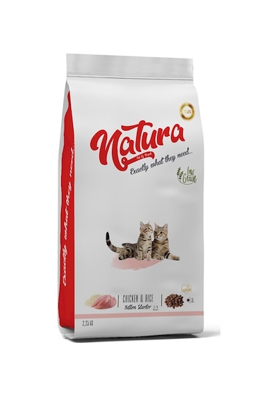 Natura Kitten Starter Tavuklu Düşük Tahıllı Yavru Kedi Maması 2250 G