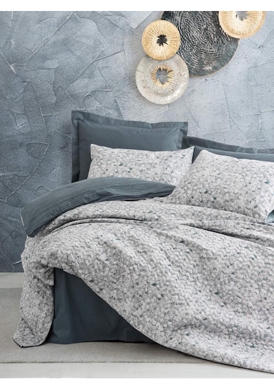 Cotton Box Minimal Çift Kişilik Nevresim Takımı Molly Antrasit