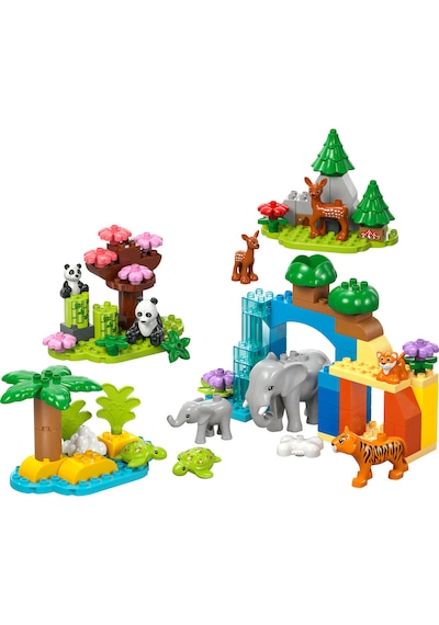 LEGO® DUPLO® Kasabası 3’ü 1 Arada Vahşi Hayvan Aileleri 10446 - 2 Yaş ve Üzeri Küçük Çocuklar için Eğitici Oyuncak Yapım Seti (92 Parça)