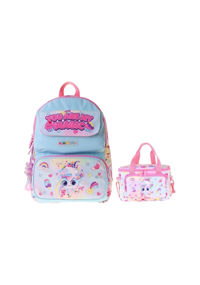 Kaukko Kids Magic Kız Çocuk Pembe İlkokul Sırt Çantası Ve Beslenme Çanta Seti - Setkk-l5283b Çok Renkli