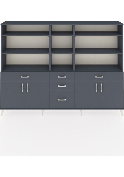 Arges Dolap 11 Raflı 5 Çekmeceli 4 Kapaklı 220x30x163 Antrasit-antrasit Antrasit - Antrasit Arges Dolap 11 Raflı 5 Çekmeceli 4 Kapaklı 220x30x163 Antrasit-antrasit Antrasit - Antrasit