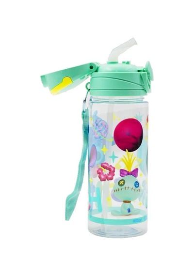 Stitch Matara 500 Ml - Çocuk Suluk, Matara, Pipetli Suluk, Askılı Suluk Stitch Matara