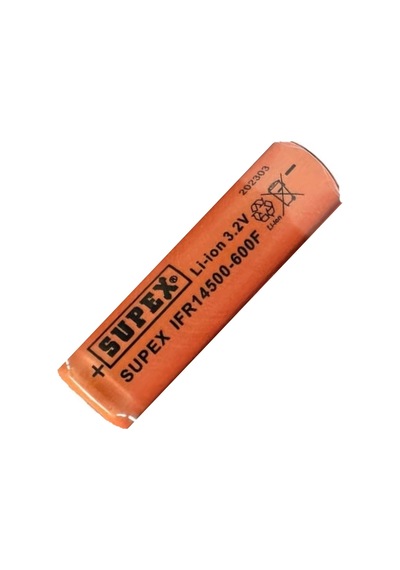 Supex Ifr14500 3.2v 600mah Li-ion Şarjlı Pil Başsız