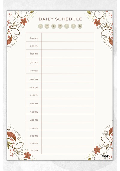 Günlük Planlayıcı - A4 Ebat Yapılacaklar - 30 Yaprak - Daily Planner - 0670 Çok Renkli