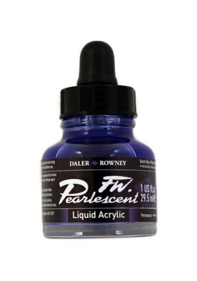 Daler Rowney Fw Pearlescent Acrylic Ink 29.5Ml 127 Dutch Blue